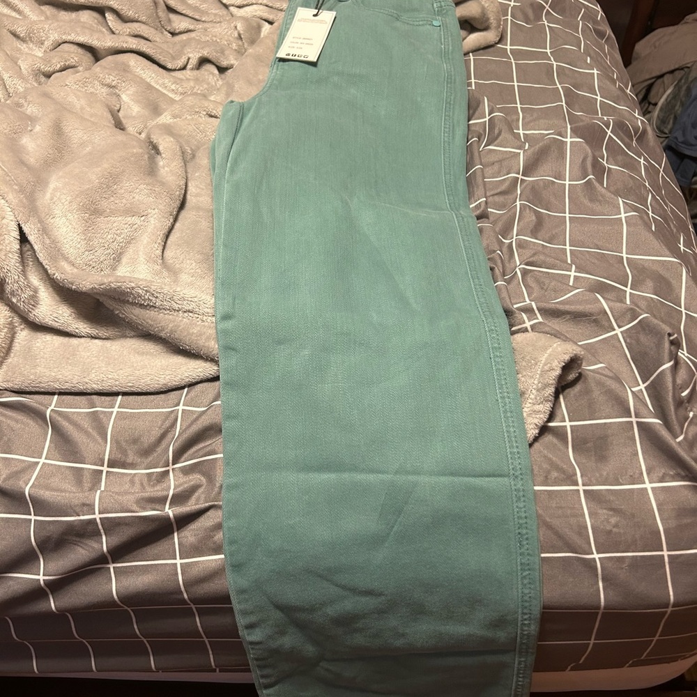 Judy Blue Hi-Waist sea green 90’s straight jeans